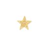 Pendentif serti étoile doré à l'or fin ou plaqué argent x1