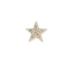 Pendentif serti étoile doré à l'or fin ou plaqué argent x1