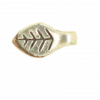 Breloque feuille 9mm argent