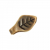 Breloque feuille 9mm cuivre
