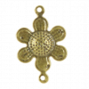 Breloque fleurs 16mm bronze
