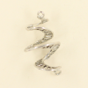 Breloque spirale 26mm argent