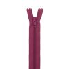 Fermeture à glissière polyester non séparable - rose violet
