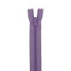 Fermeture à glissière polyester non séparable - rose violet