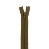 Fermeture à glissière polyester non séparable - vert