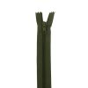 Fermeture à glissière polyester non séparable - vert
