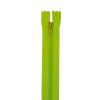 Fermeture à glissière polyester non séparable - vert