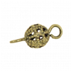 Breloque filigrane intercalaire boule 14mm bronze