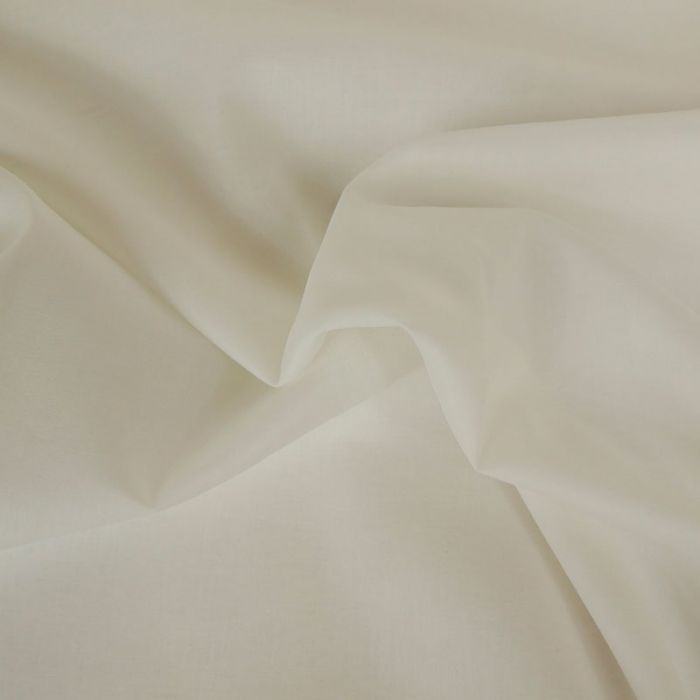 Tissu voile de coton uni - écru x 10 cm