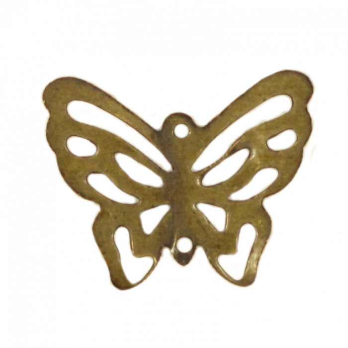 Breloque filigrane papillon 20mm bronze