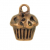 Breloque cupcake 13mm cuivre