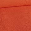 Tissu polyester texturé corail - orange x 10 cm