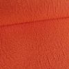 Tissu polyester texturé corail - orange x 10 cm