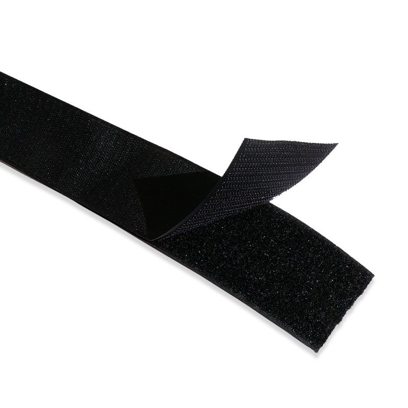 buttinette Ruban scratch à coudre, noir, largeur : 2 cm