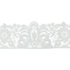 Galon guipure fleurs 14,5 cm x 10 cm