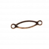 Breloque intercalaire ovale 12mm cuivre