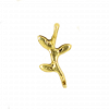 Breloque intercalaire branche 16mm dor