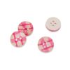 Bouton en résine motif vichy brillant 13 mm x 1