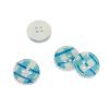 Bouton en résine motif vichy brillant 13 mm x 1