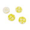 Bouton en résine motif vichy brillant 13 mm x 1