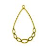 Pendentif goutte 7 accroches doré ou argenté x1