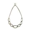 Pendentif goutte 7 accroches doré ou argenté x1