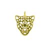 Breloque tête de léopard en acier x1