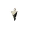 Breloque triangle en acier x1
