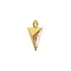 Breloque triangle en acier x1