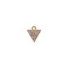 Pendentif serti triangle x1