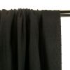 Tissu voile coton plumetis - noir x 10 cm