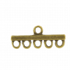 Pendentif 5 accroches 29mm bronze