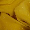 Tissu double gaze pois dorés - moutarde x 10cm