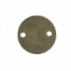 Pendentif rond 2 trous 10mm bronze