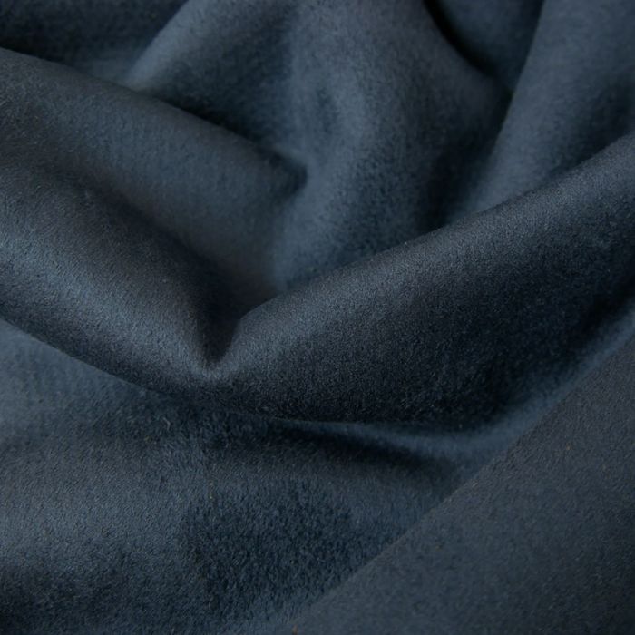 Tissu suédine envers fourrure mouton - encre x 10 cm