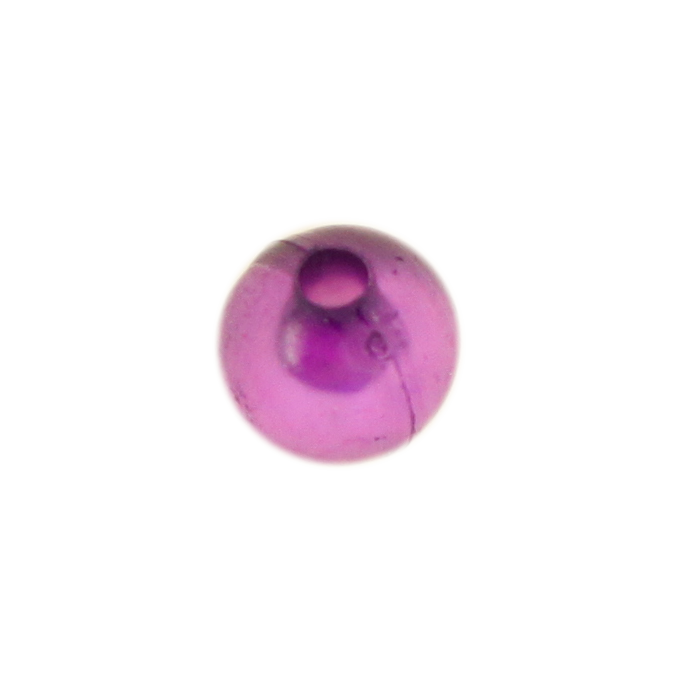 Perle en résine ronde 8mm mauve foncé x10