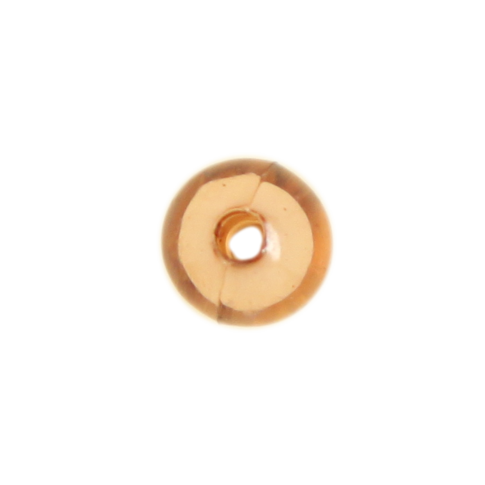 Perle en résine ronde 8mm marron clair x10