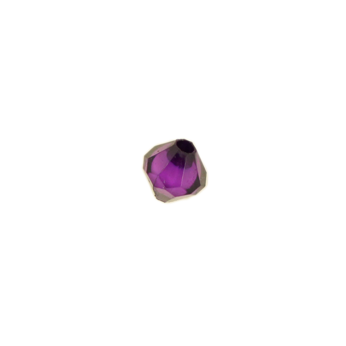 Perle en résine ovale 8mm violet foncé x10