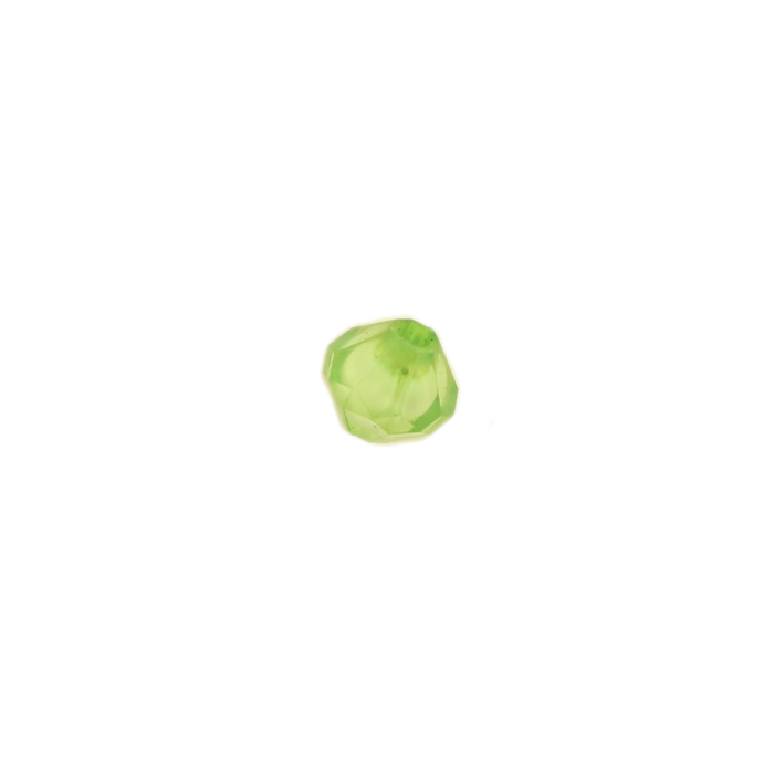 Perle en résine ovale 8mm vert pomme x10