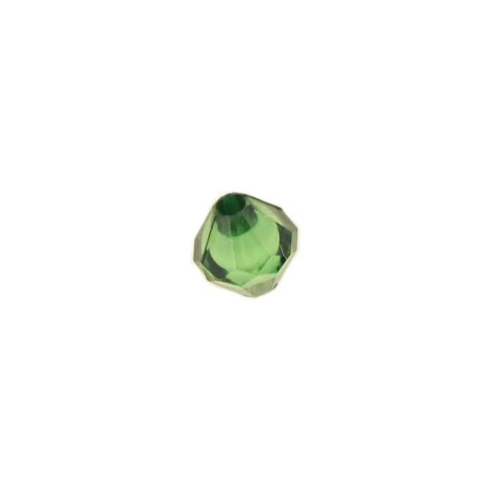 Perle en résine ovale 8mm vert émeraude x10