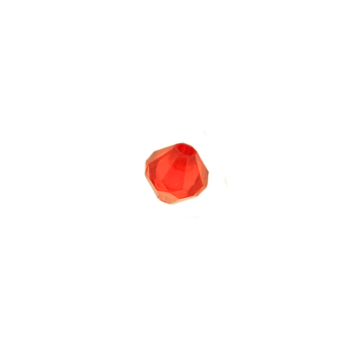 Perle en résine ovale 8mm rouge x10