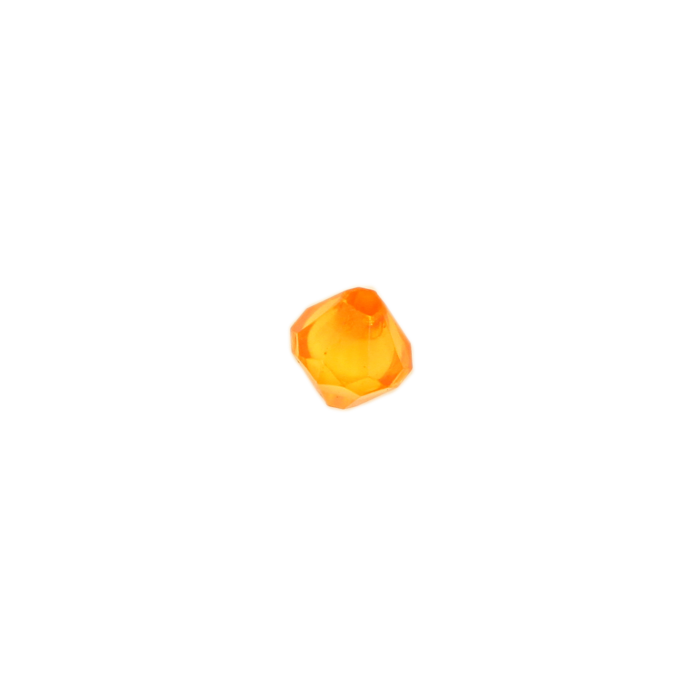 Perle en résine ovale 8mm orange x10