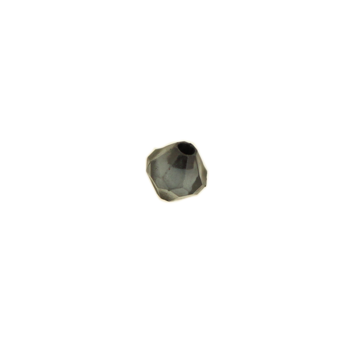 Perle en résine ovale 8mm noir x10