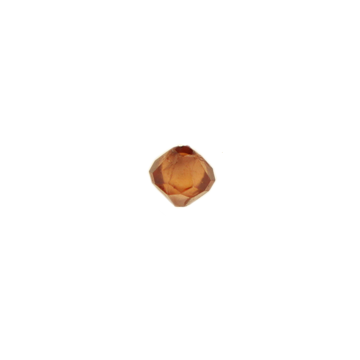 Perle en résine ovale 8mm marron x10