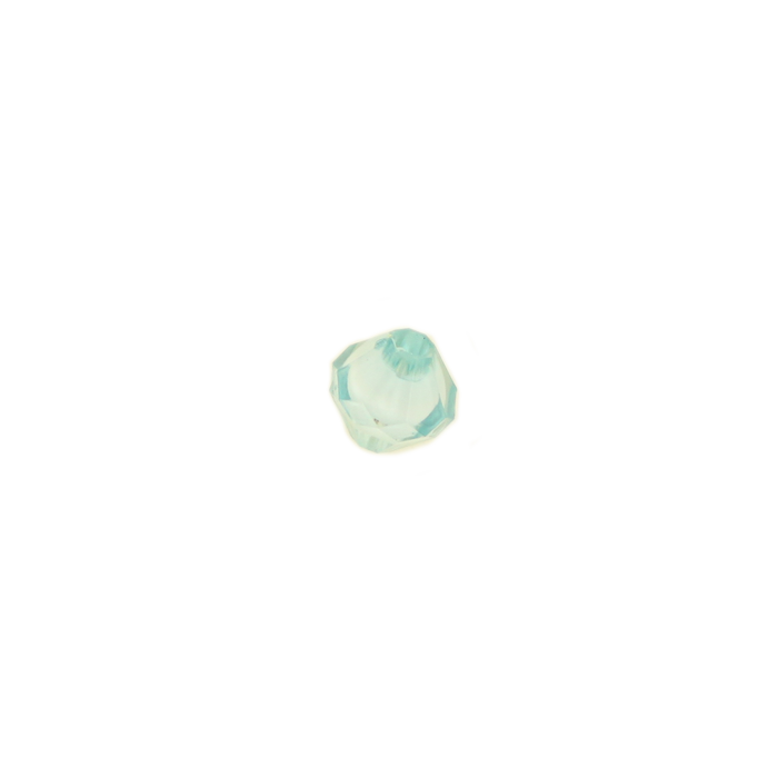 Perle en résine ovale 8mm bleu turquoise x10