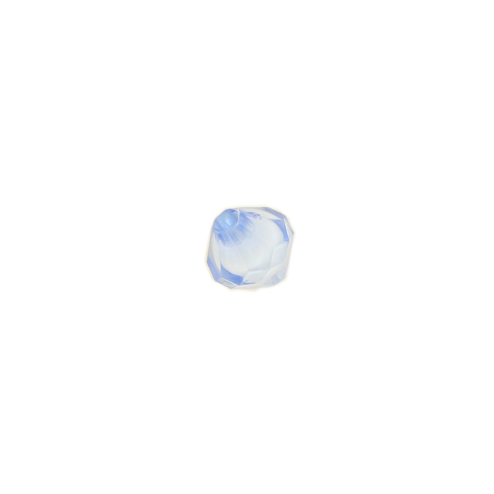 Perle en résine ovale 8mm bleu clair x10