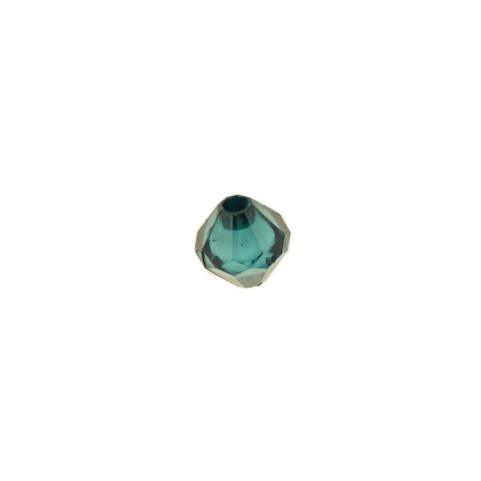 Perle en résine ovale 8mm bleu canard x10