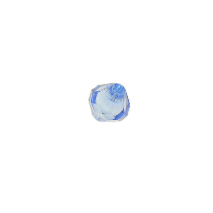 Perle en résine ovale 8mm bleu x10