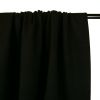 Tissu jersey punto lourd viscose - noir x 10 cm