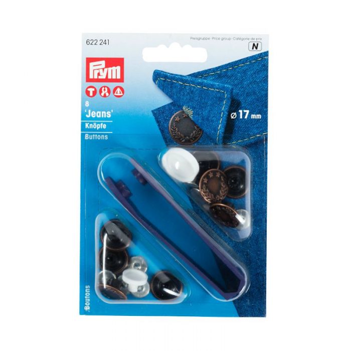 Boutons jeans lauriers 17 mm - Prym